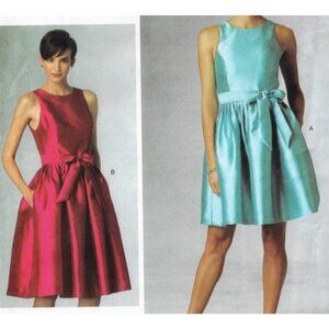 Isaac Mizrahi 10 Red A Line Pocket Dress Sleeveless Career Church Party $159 NWT